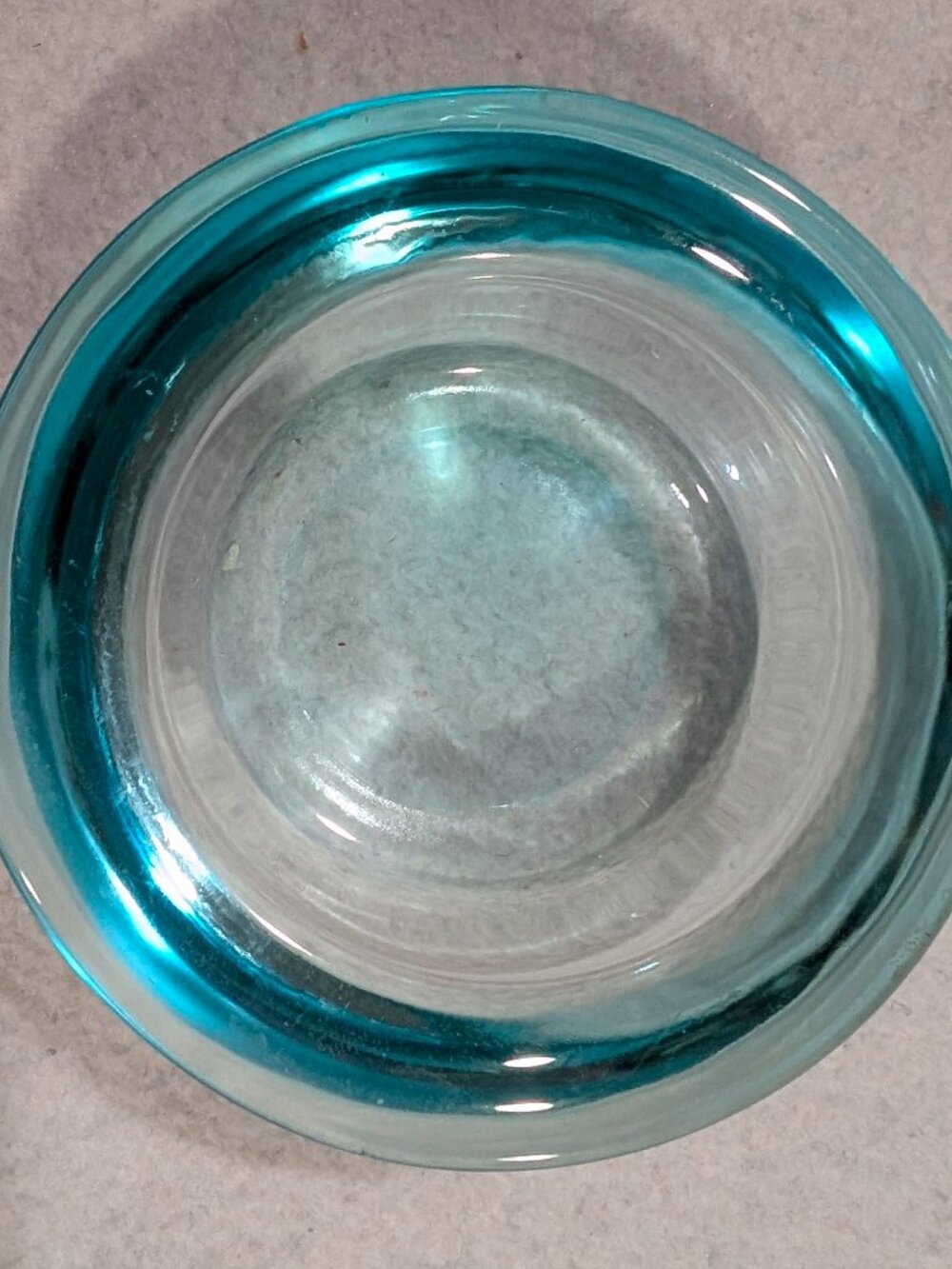 Aqua Turquoise Glass Votive Candle Holder Coastal Decor 3.25" - 1343